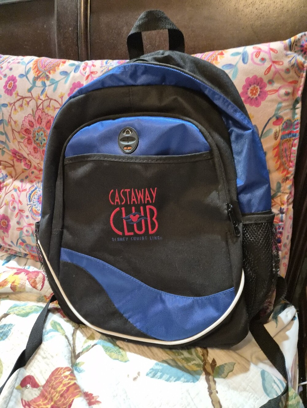 Castaway Club Disney Cruise Line Backpack Blue & Black New